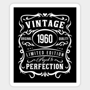 Vintage 1960, Aged to Perfection! Sticker